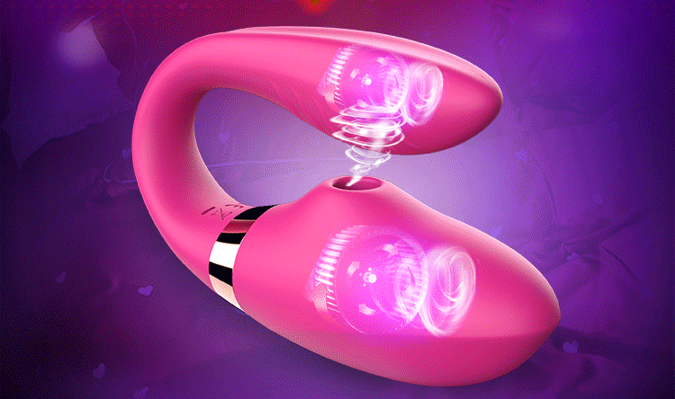 Trứng rung Dibe 2 đầu chữ C rung bú mút thổi điều khiển từ xa