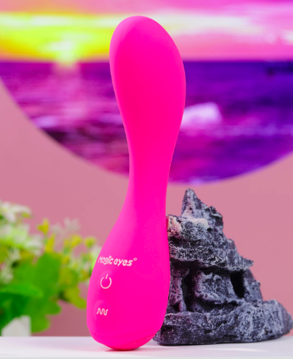 Magic Eyes Lumpy Cuchu máy rung điểm G silicone rung mạnh mẽ thoải mái