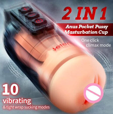 Âm đạo giả tự động nhiều chế rung điều khiển bằng ứng dụng sạc điện - Leten Thunder