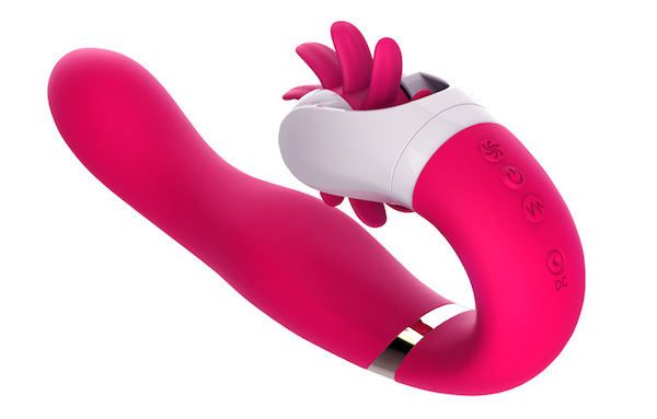 CHI Lưỡi giả dương vật rung xoay 12 chế độ tỏa nhiệt