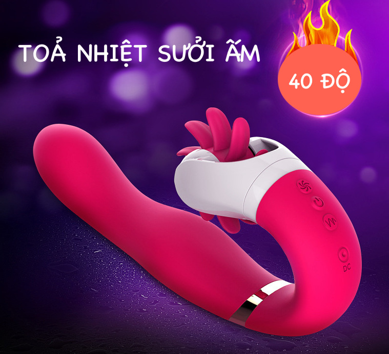 Dương vật giả Chi Dave kèm lưỡi liếm rung xoay bú mút