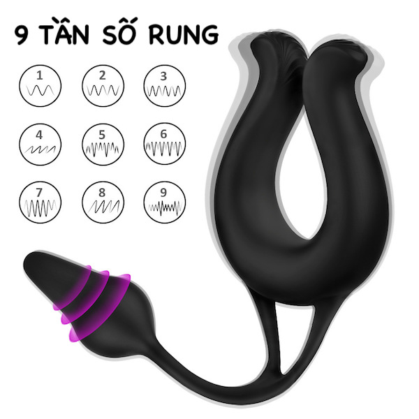 que rung hậu môn shander kết hợp vòng đeo dương vật chống xuất tinh sớm s-hander