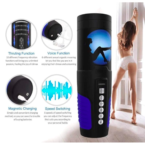 Âm đạo giả Migyy Bond Girls rung thụt tự động cao cấp cho nam
