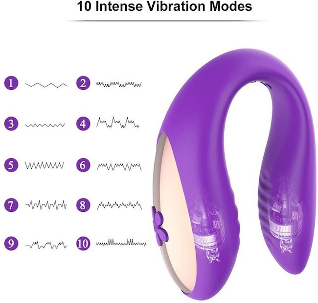 Máy massage âm đạo rung 2 đầu EasyToys điều khiển từ xa