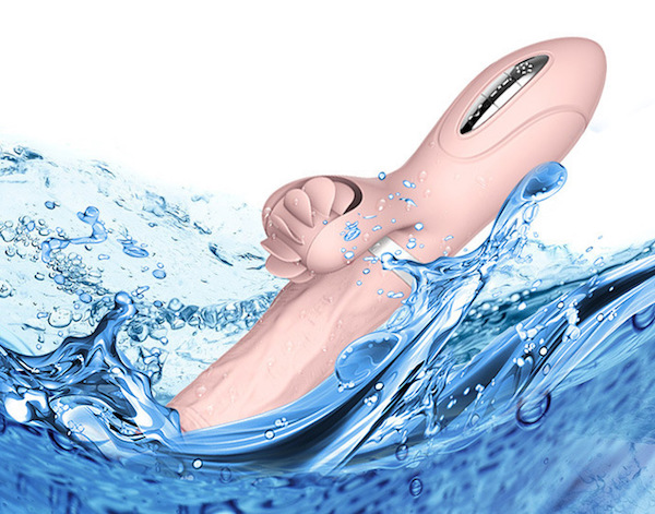 Dương vật cao cấp rung thụt tỏa nhiệt kết hợp lưỡi liếm siêu mềm - Vibrator Evo Mars