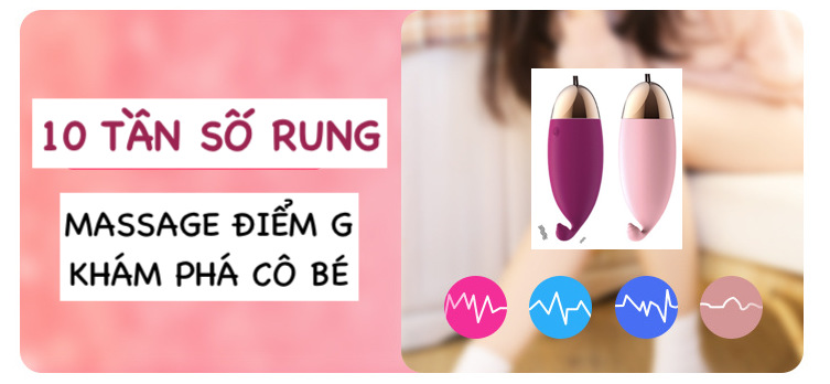 Trứng rung kích thích 10 chế độ rung dùng sạc - Lilo We Love Vibrator