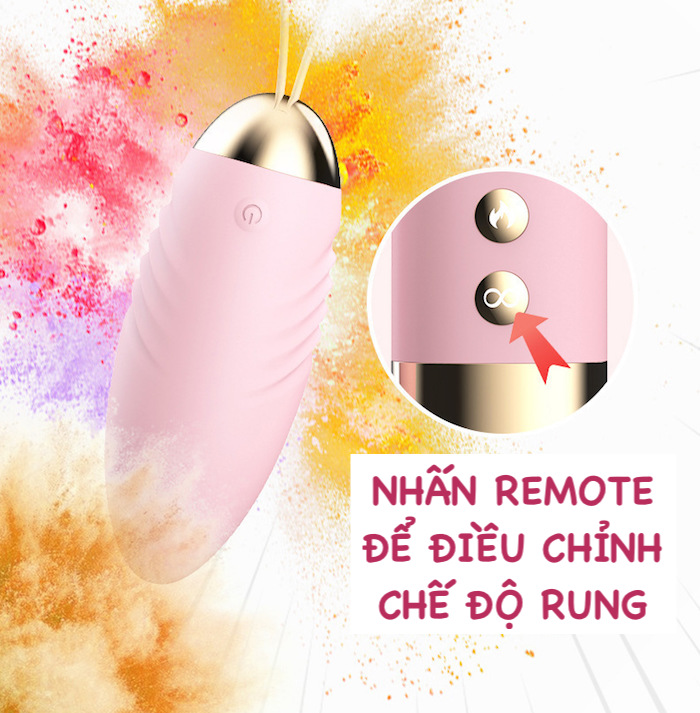 Trứng rung Lilo sưởi ấm không dây điều khiển từ xa sạc USB