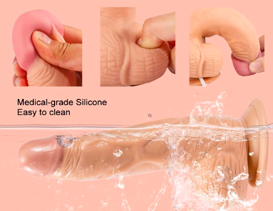Dương vật giả Lovetoy Soft Ejaculation bắn nước silicon mềm