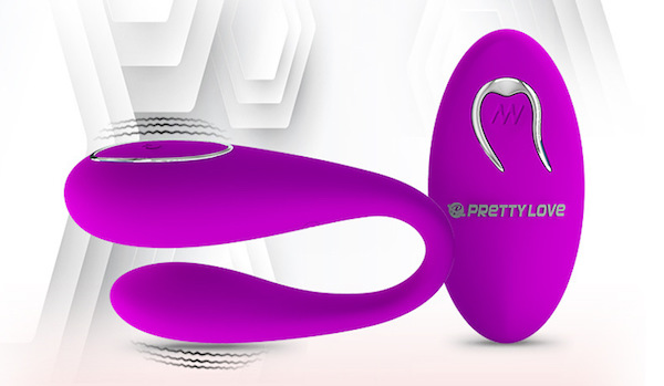 Trứng rung tình yêu 2 đầu Prettylove Algernon máy massage điểm G không dây