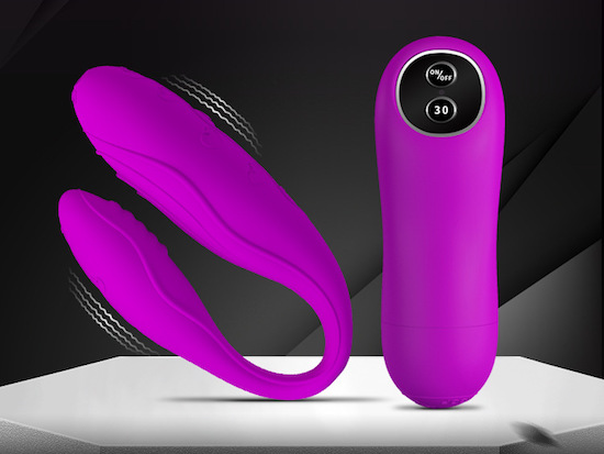 Trứng rung đôi Pretty Love Indulgence massage điểm G điều khiển