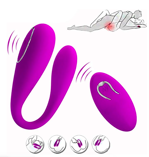 Trứng rung tình yêu 2 đầu Prettylove Algernon máy massage điểm G không dây