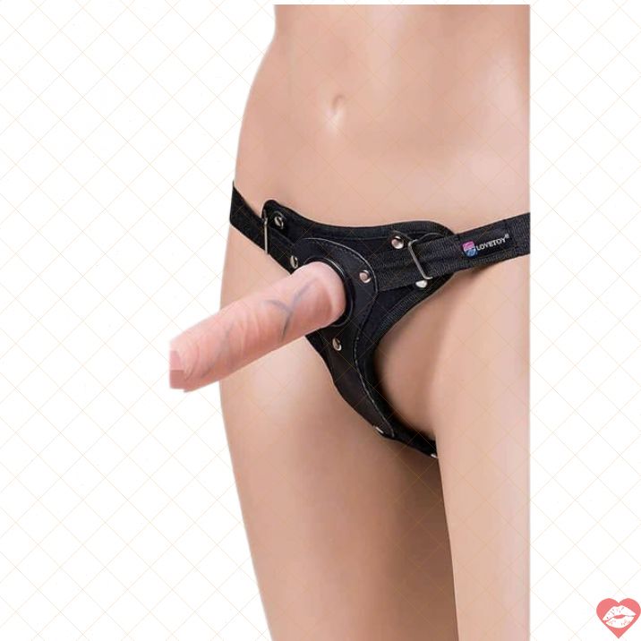 LoveToy Strapon Lesbian 17cm Đai Thực Tế Đỉnh 