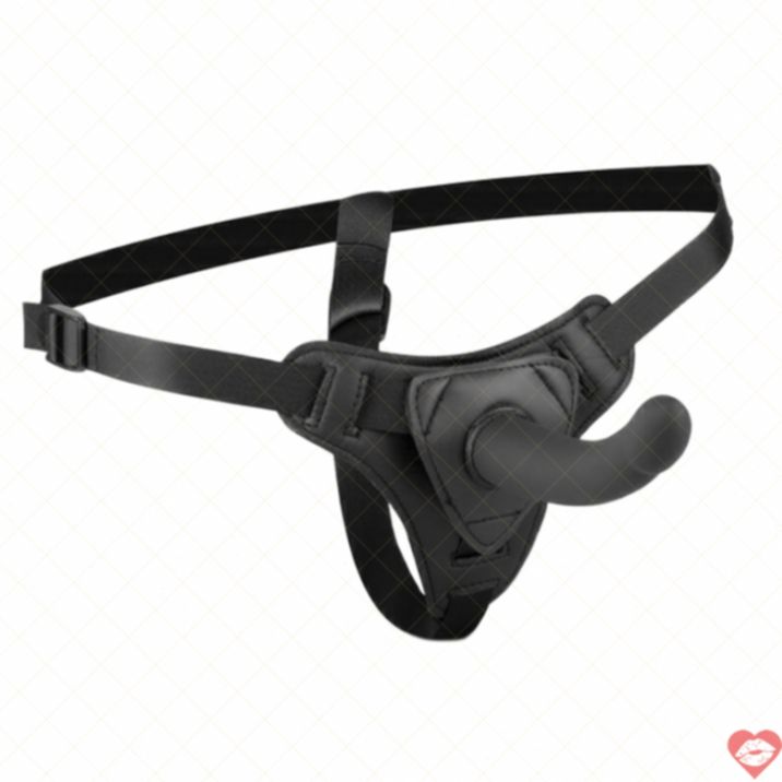 Easytoys Harness Strap-On Đen 13.5cm Thoải Mái 