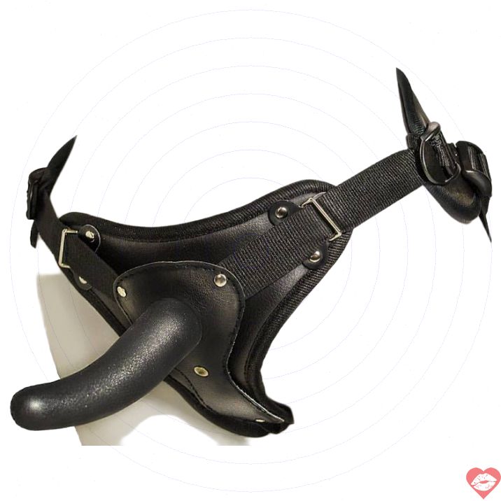 Lovetoy Strapon 10cm Neoskin Đen Đôi 