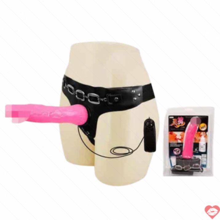 Strapon Baile Rung Hồng 18cm Đàn Hồi Niềm Vui Đỉnh 