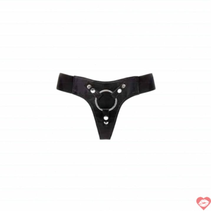 Shots O-Ring Harness Đen Elastic Strap-On 