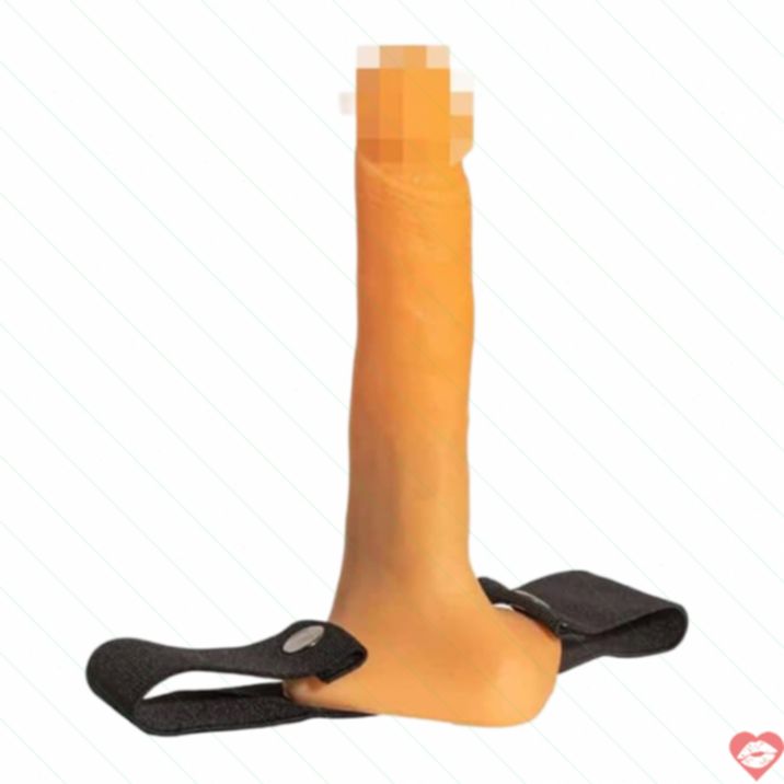 Strapon Rỗng Jagga Jaga 17.5cm Da Thật Hoang Dã 