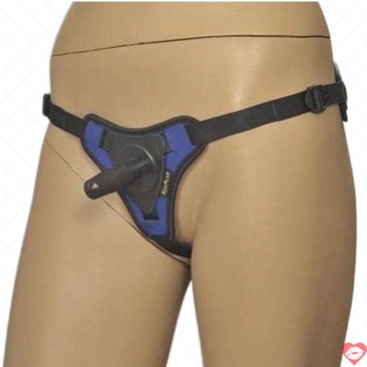 Kanikule Strap-on Thong Đen Xanh Harness Chắc 