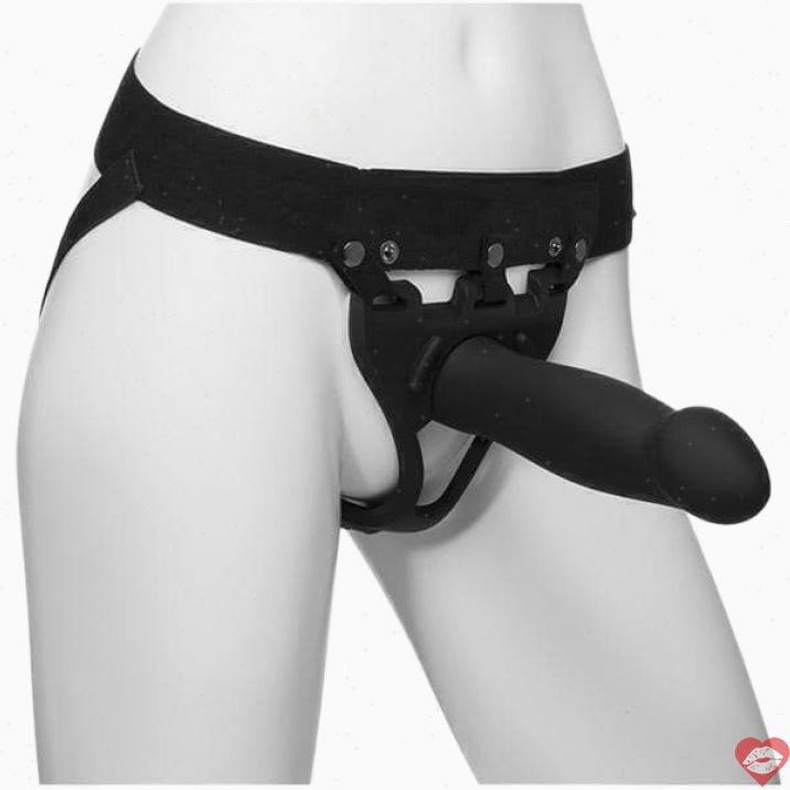 Strapon Rỗng Doc Johnson BE Bold Đen Unisex Sướng 
