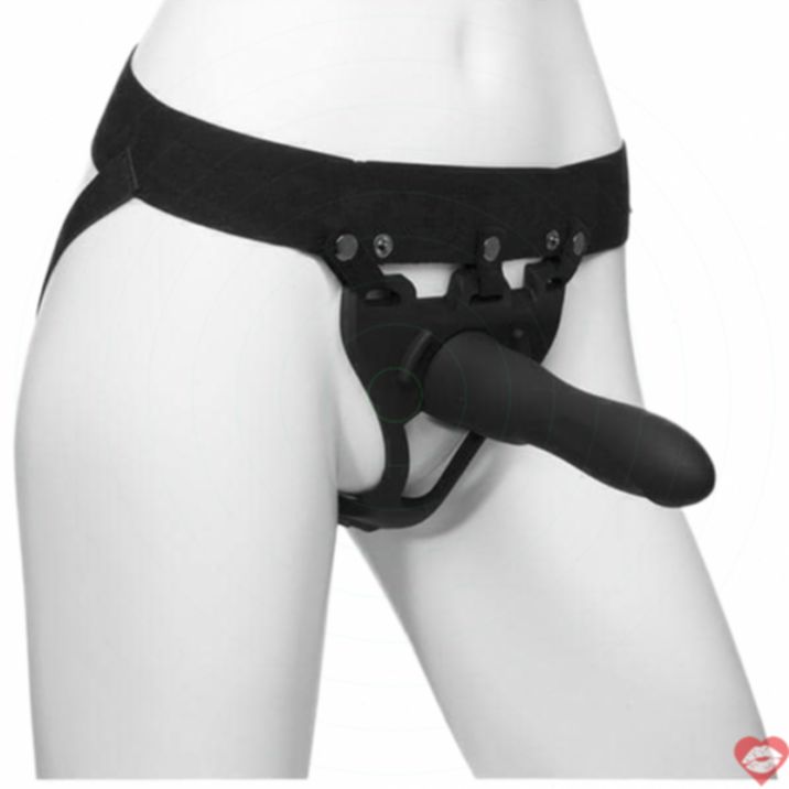 Doc Johnson BE Strong Rỗng 19cm Đen Tăng Kích Thích 