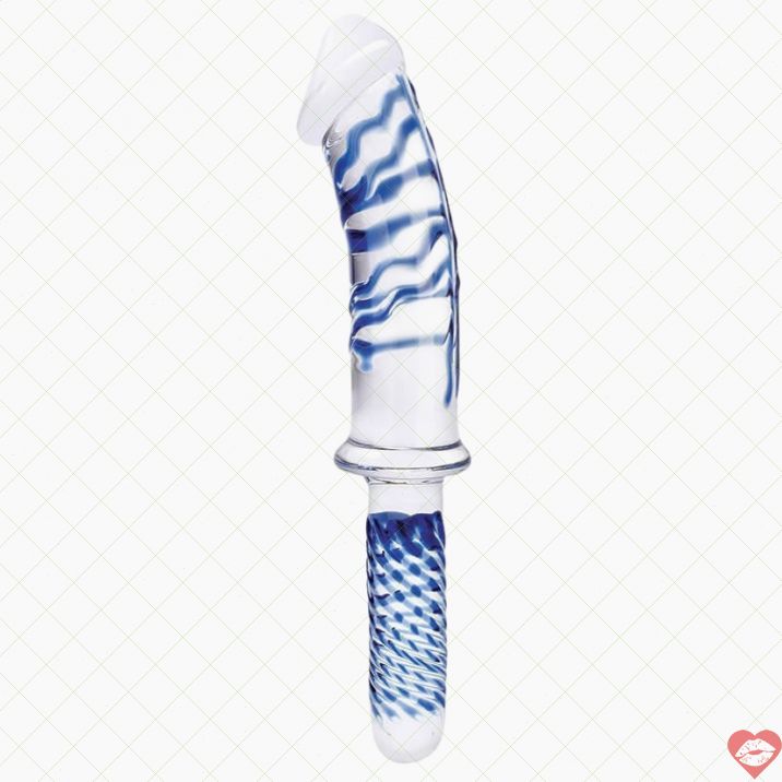 Dildo Glas Kính 30cm Dày Tay Cầm Mãnh Liệt 