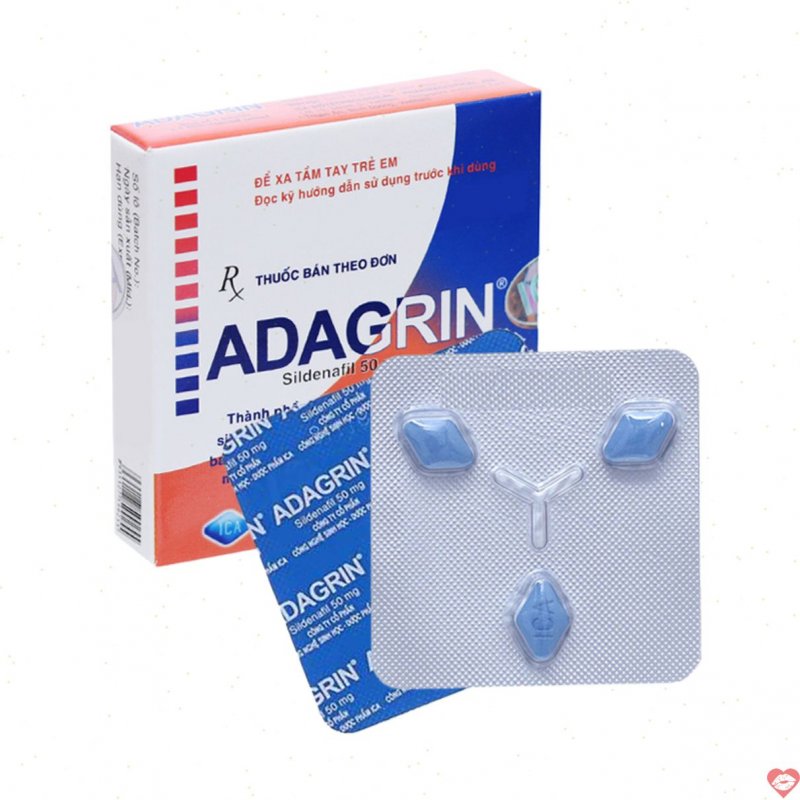 Viên uống Adagrin 50mg chống xuất tinh sớm tăng cường sinh lý 