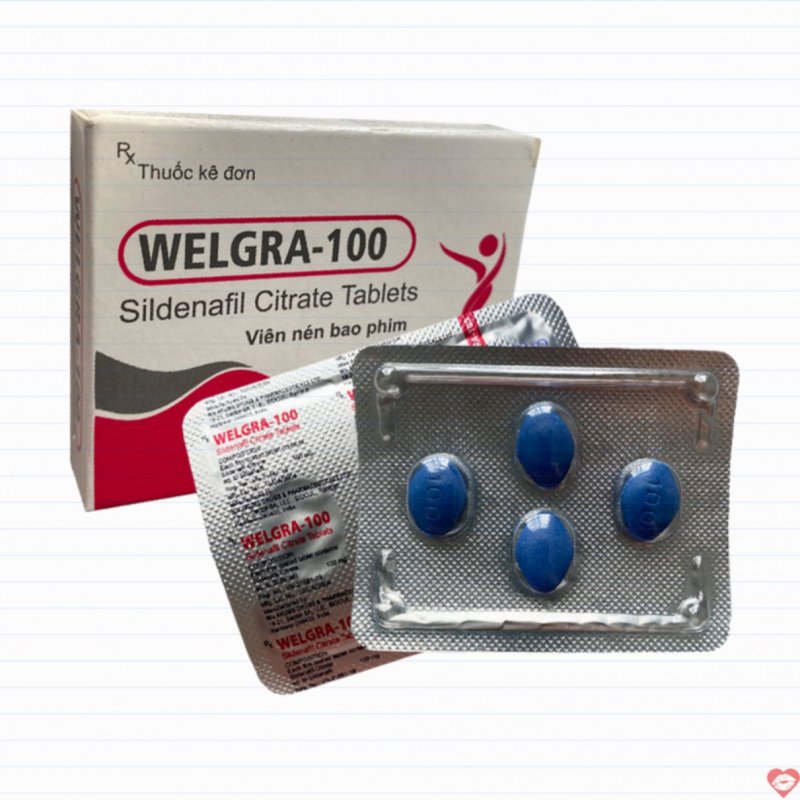 Viên uống cương dương Welgra 100mg Ấn Độ tăng sinh lý nam hiệu quả 