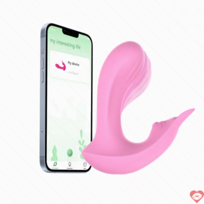 Vibrator Đeo Pink Cặp Remote Gáy Đôi Khoái Lạc 