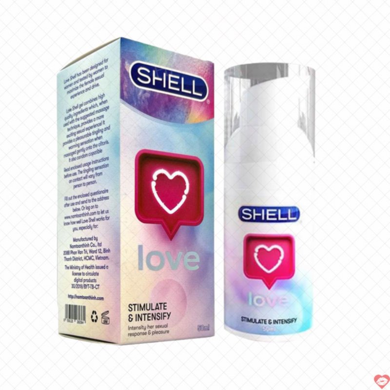 Gel bôi trơn Shell Love 50ml collagen tự nhiên se khít tăng khoái cảm 