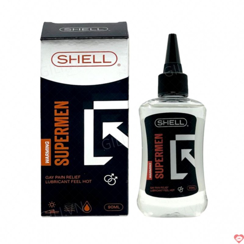 Gel bôi trơn hậu môn Shell Supermen nóng ấm giảm ma sát 90ml 