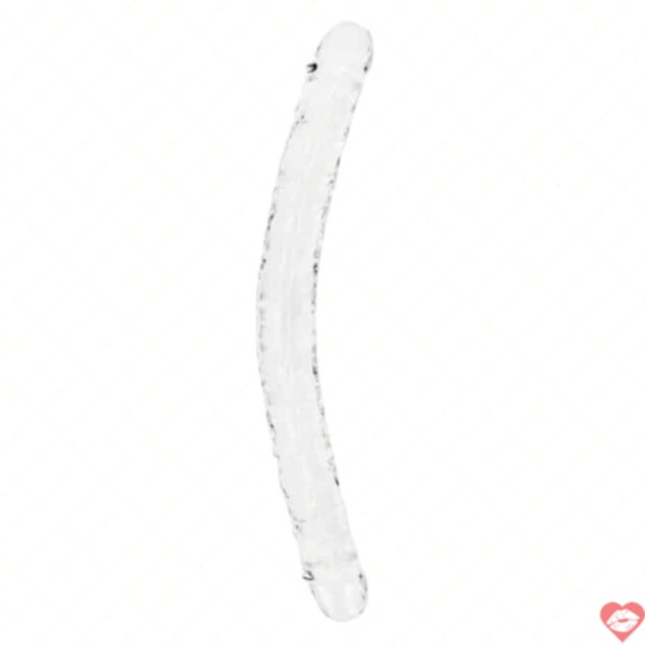 Shots Realrock Double Dildo 45cm - Trong Suốt Đôi Bên Phê! 
