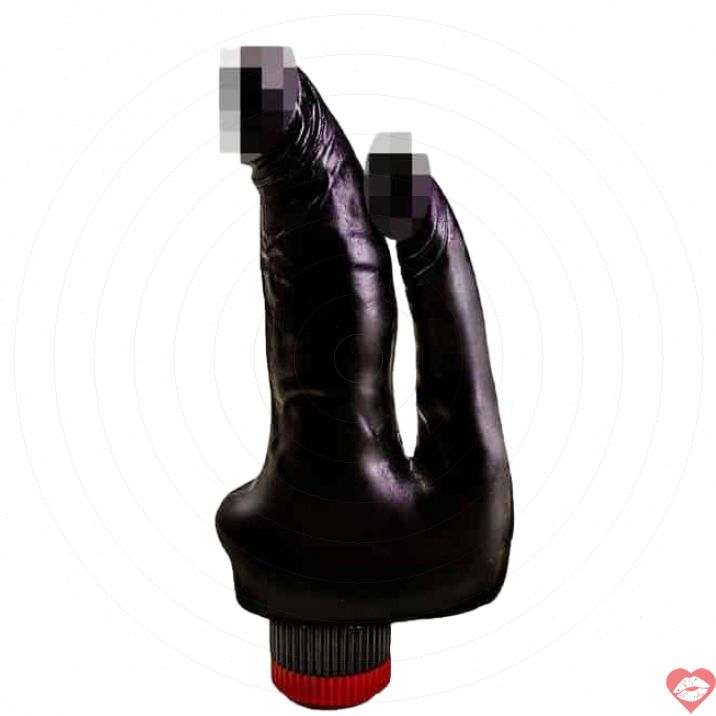 LoveToy Double Vibe Đen 17cm Thâm Nhập Kép Đa Năng 