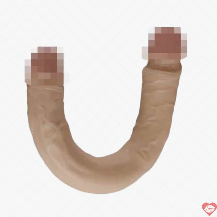 Dildo Đôi Real TPE 39cm Thật 100% Chia Sẻ Vui 