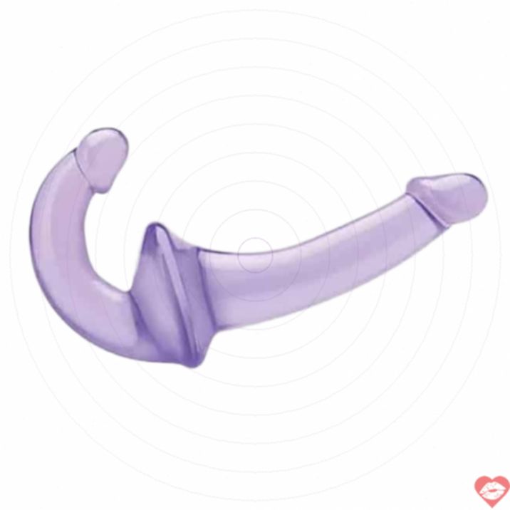 Lux Fetish Strap-on Tím Mềm Không Remote An Toàn Đôi 
