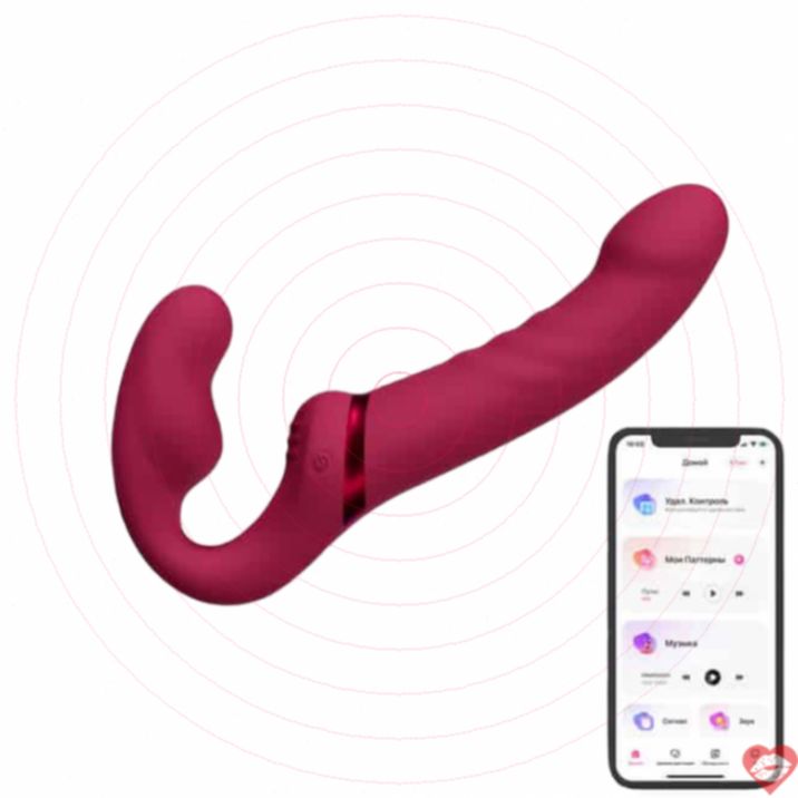 Lovense Lapis Strapon 23cm Rung App Không Dây Cặp Đôi Vui 