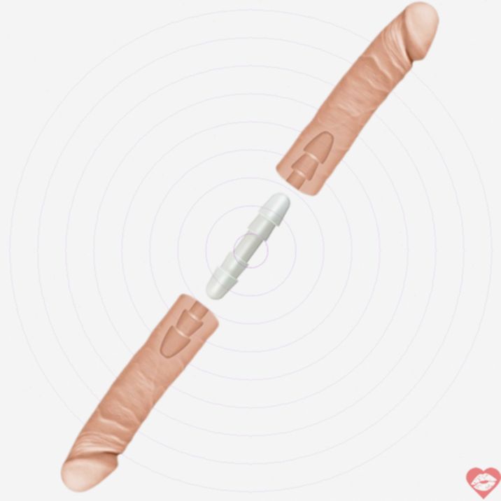 Dildo Đôi Doc Johnson 40cm – Mềm Mại Đôi Lứa![dochoius]​ 