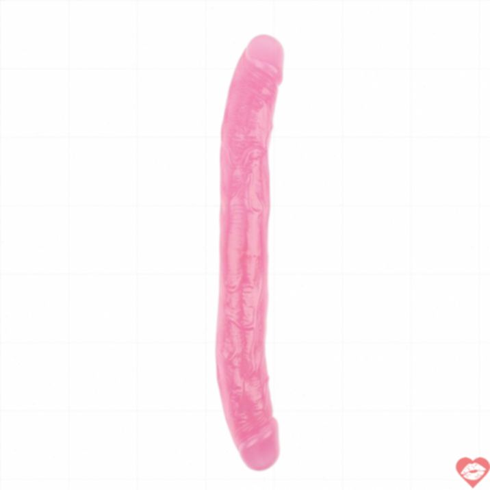 Chisa đầu kép hồng PVC 32.5cm dài thích nữ thăng hoa 