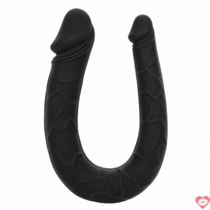 CEN AC/DC Dildo Kép Đen 34cm Phóng Khoáng Điên Cuồng 