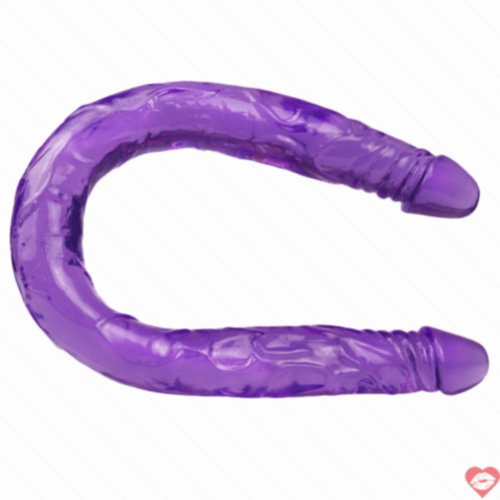 Double Dildo Purple 55cm Hai Đầu Thực Tế 