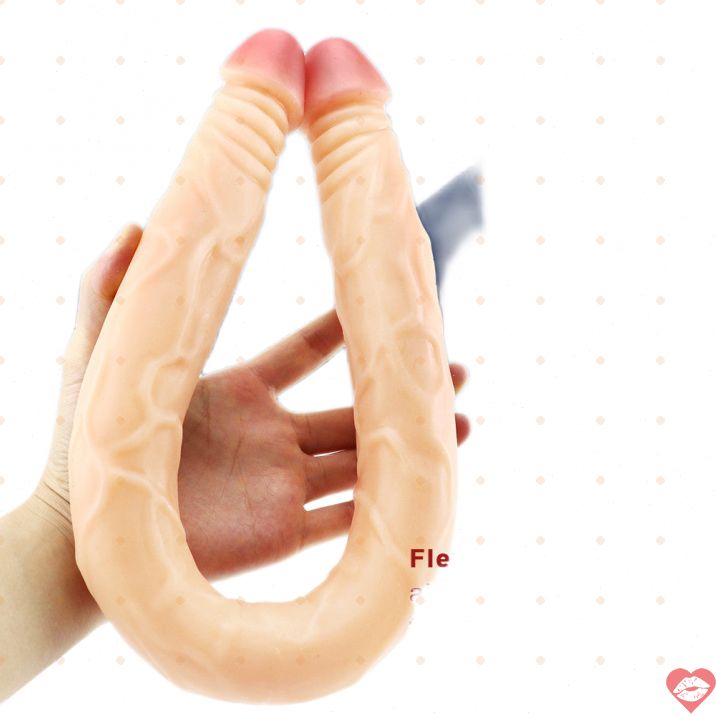 Dildo Đôi 22 Inch PVC Da Thịt Đỉnh Cao Cặp Đôi 