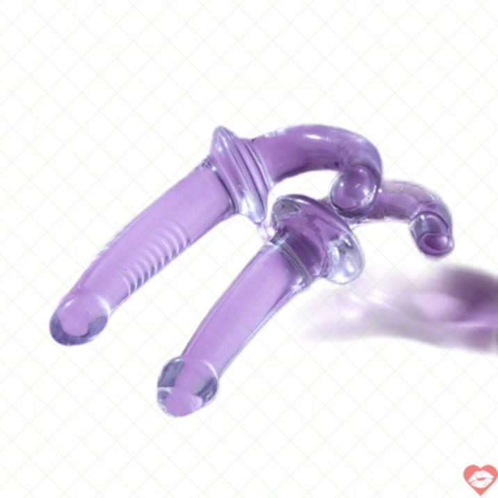 Crystal Strapless Dildo 7in Kính Thực Tế Đa Năng 