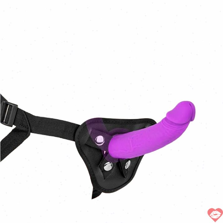 Dildo Đôi Tím 24cm Không Đai Linh Hoạt Thăng Hoa 