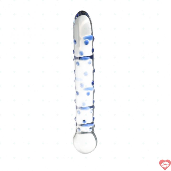 Glass Dildo Xanh 19.5cm Điểm Nhỏ Khoái Lạc Tột Độ 