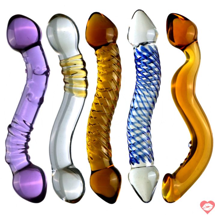 Purple Rain glass dildo tím 18cm kép an toàn đẹp[dochoius]​ 