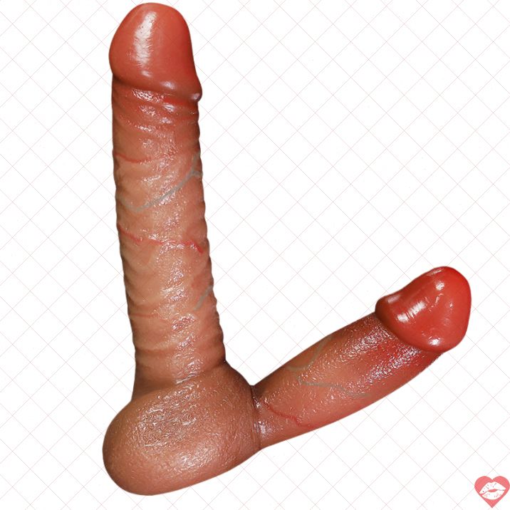 Dildo Song Đầu Strapless Silicone Thực Tế Đa Năng Nâng Tầm Sướng 