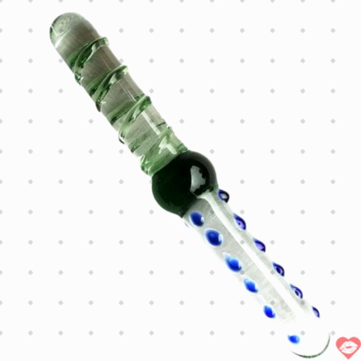 Kính Dildo Green Double Xanh 22.5cm Thực Tế Quyến Rũ 