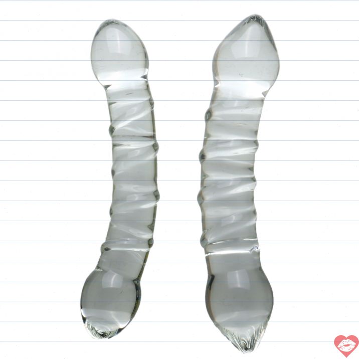 Glass Dildo Đôi Trong Suốt – Mịn Kích Thích Cực Sướng! 