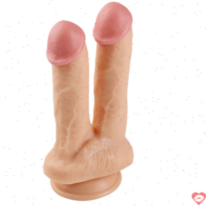 Double Penetration Dildo Hút Gân Thực Tế Song Hành 