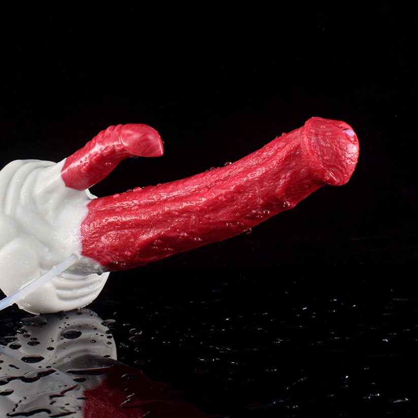 Horse Dildo 8Inch Ejaculating Ngựa Đỏ Fantasy 