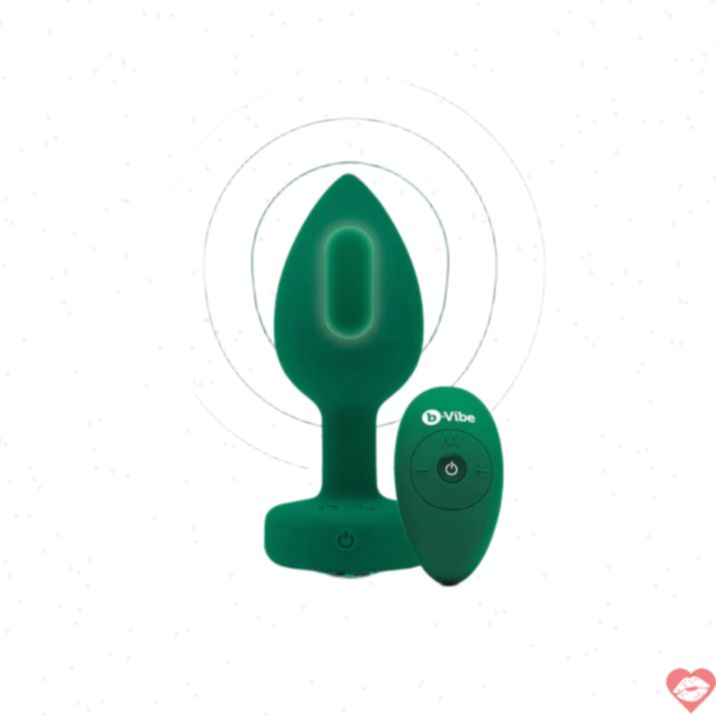 b-Vibe Jewel Plug Kim Cương Rung Remote Sang Trọng 
